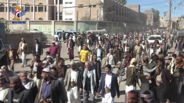  تشييع جثمان فقيد الوطن علي عبدالرحمن السماوي بمدينة رداع بالبيضاء