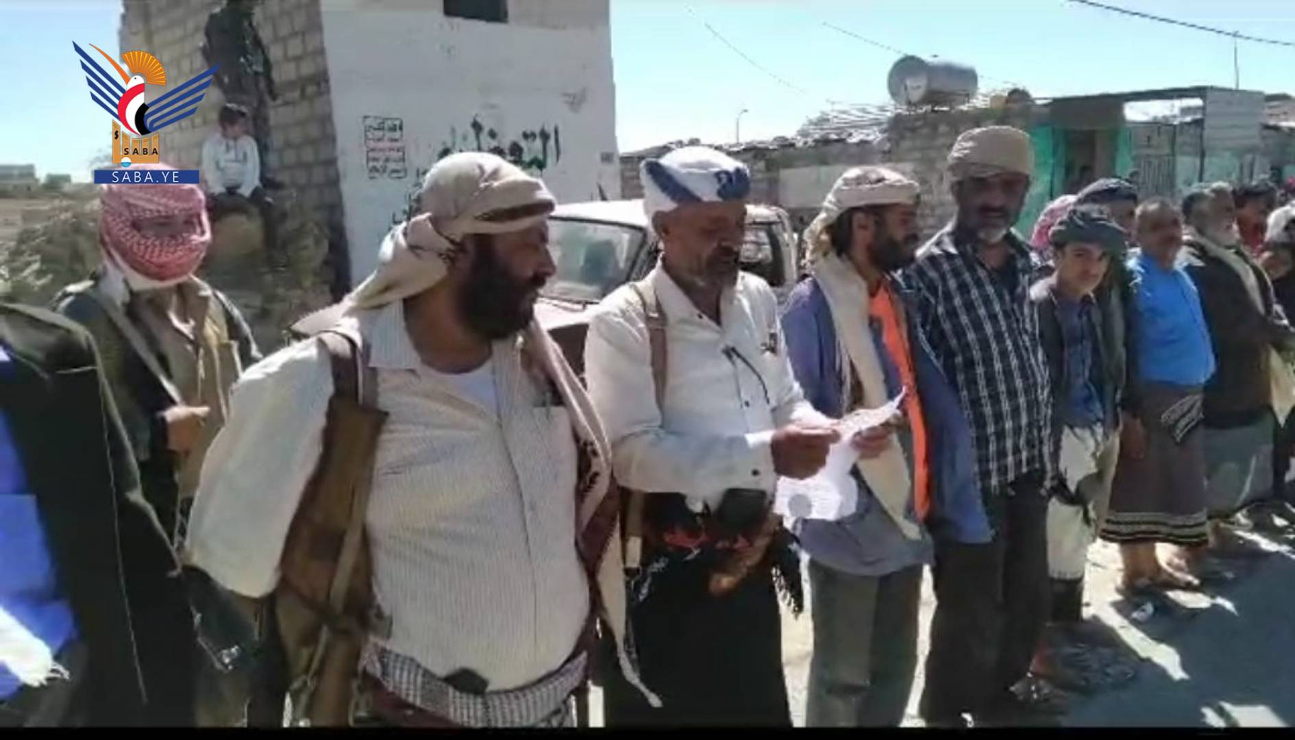 وقفة بمديرية مكيراس في البيضاء تندد بوج رائم الع دو الص ه يووني في غزة
