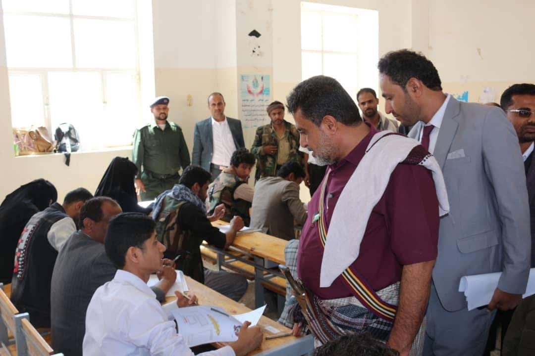 تفقد سير امتحانات الفصل الأول بكليات جامعة البيضاء