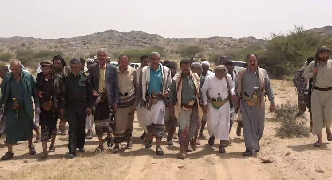 قيـ ـادات مجلس التـ ـلاحم القبلي بالحديدة تـ ـزور المرابـ ـطين في مديرية ذي ناعم بالبيضاء