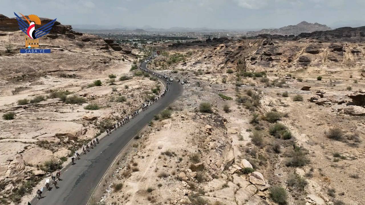 مسـ ـير عسـ ـكري لوحـ ـدات من قوات الاحتياط بالمنطقة العـ ـسكرية السابعة من ذمار إلى البيضاء الثلاثاء، 10 ربيع الأول 1447هـ الموافق 02 سبتمبر 2025