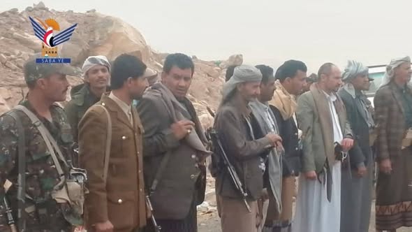 زيارة وتقديم قافلة من قبائل عنس ذمار للمـ ـرابطين في ناطع ونعمان في البيضاء السبت، 02 شوال 1447هـ الموافق 21 مارس 2026