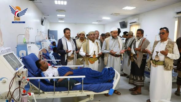 تفقد الخدمات الطبية بمركز الغسيل الكلوي الخيري في مدينة البيضاء الخميس، 11 ذو الحجة 1447هـ الموافق 28 مايو 2026